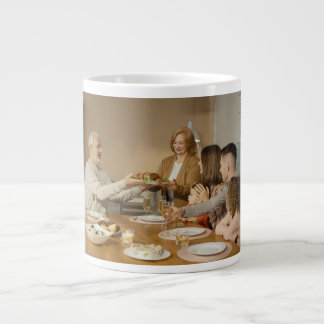 Foto für personalisierte Erntedank Jumbo-Tasse