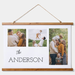 Foto für personalisierte Familienfotos Wandteppich Mit Holzrahmen