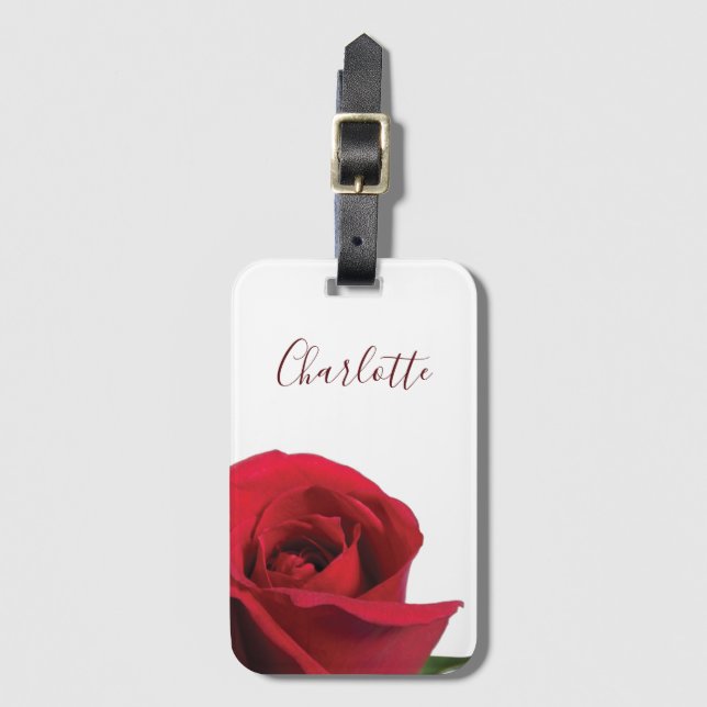 Foto für personalisierte Rose Gepäckanhänger (Vorderseite Vertikal)