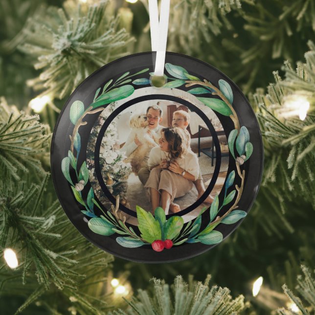 Foto für Personalisierte Weihnachtsfeiertage Ornament Aus Glas (InSitu)