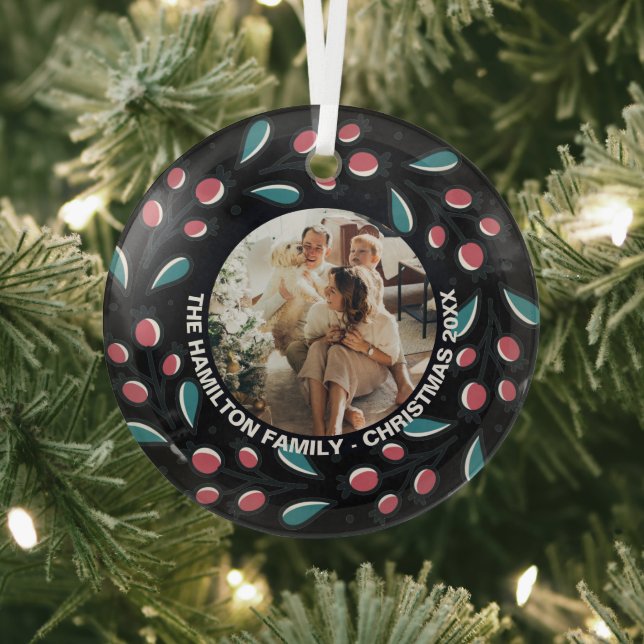 Foto für Personalisierte Weihnachtsfeiertage Ornament Aus Glas (InSitu)