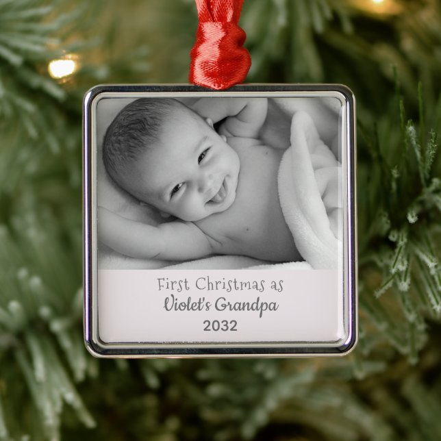 Foto für Personalisierte Weihnachtsnamen Ornament Aus Metall (Baum)