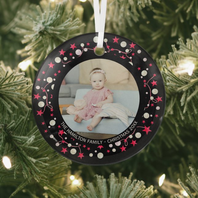 Foto für Personalisiertes Rosa Kraut Ornament Aus Glas (InSitu)