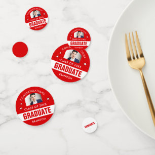 Foto für Rot und Weißer Abschluss, kundenspezifisc Konfetti