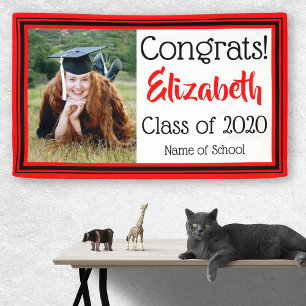 Foto für Rote und Schwarze Schulfarben Banner