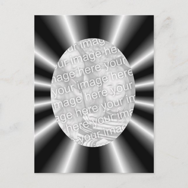 Foto für Schwarz-Silber-Raster Postkarte (Vorderseite)