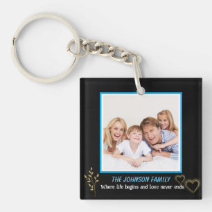 Foto für Schwarz- und Goldfamilien Schlüsselanhänger