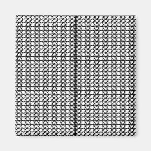 Foto für Schwarz-Weiß-Muster Magnet