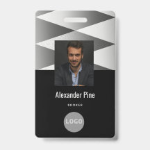 Foto für Schwarz-weiße Mitarbeiter-ID-Logos