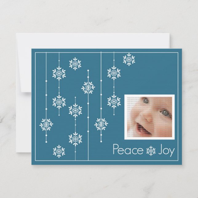 Foto für Snowflakes Feiertagskarte (Vorderseite)