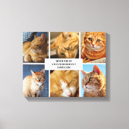 Foto für Tierkollektion Moderne Katzenquote Leinwa Leinwanddruck