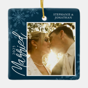 Foto für Verheiratete Schneeflocken Keramikornament