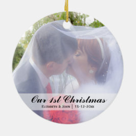 Foto für Weihnachten Keramikornament