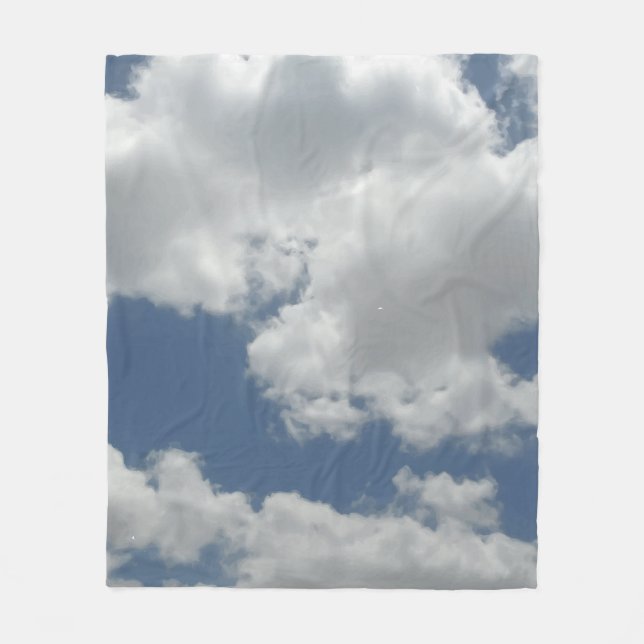 Foto für weiße Wolken Fleecedecke (Vorderseite)