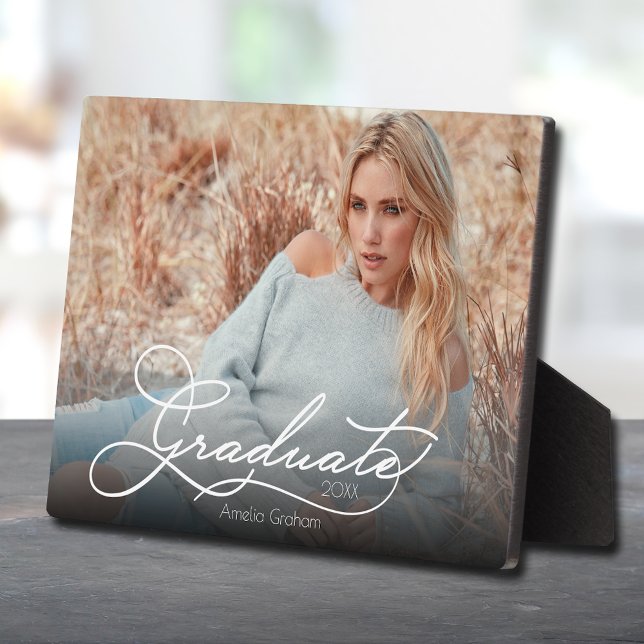 Foto für White Script-Abschluss Fotoplatte (Von Creator hochgeladen)