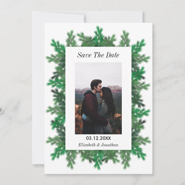 Foto für Winterbaumzweige Save The Date (Vorderseite)