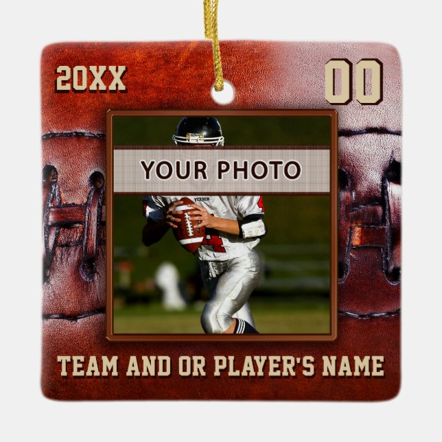 Foto-Fußball-Team-Geschenk-Ideen, Keramikornament (Vorderseite)