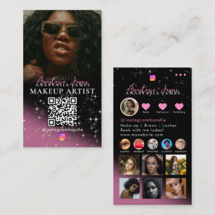 Foto Fütterte Influencer Beauty Grid Social Media Visitenkarte