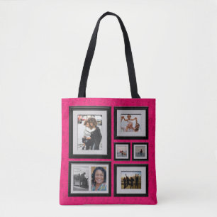Foto-Galerie-Tasche mit rosa Hintergrund Tasche