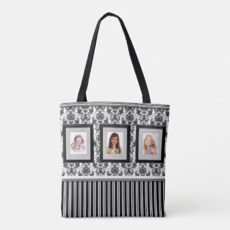 Foto-Galerie-Tasche mit Schwarzweiss-Hintergrund Tasche