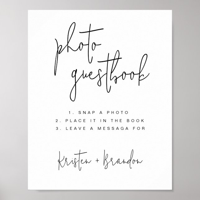 Foto Gästebuch Unterschrift, Foto Gästebuch (Vorne)