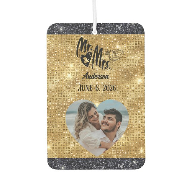 Foto Gastgeschenk Hochzeit Autolufterfrischer (Vorderseite)