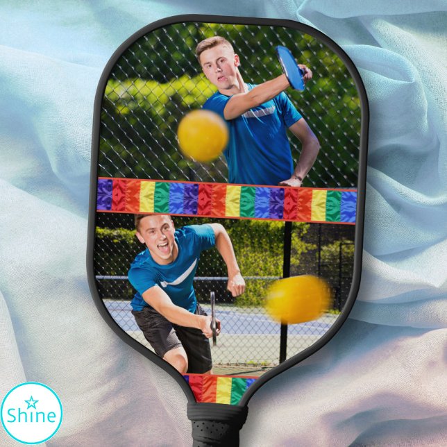 Foto Gay LGBTQ Rainbow Flag Gay Pride Pickleball Schläger (Von Creator hochgeladen)