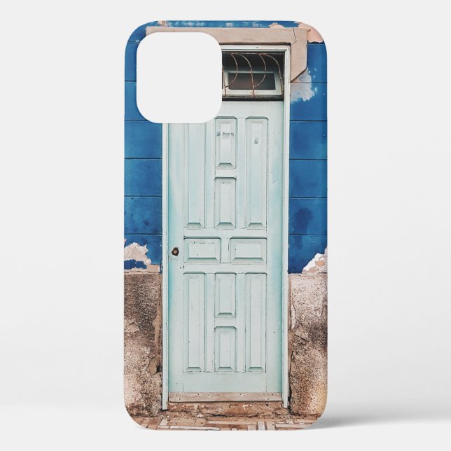 FOTO GEBÄUDE MIT WEISSER HOLZTÜR Case-Mate iPhone HÜLLE (Rückseite)