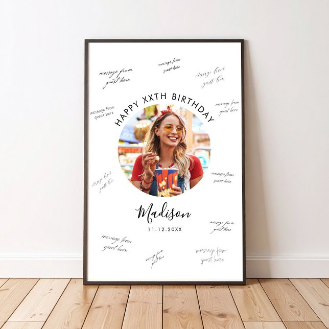 Foto Geburtstagsgast Unterschrift Poster (Von Creator hochgeladen)