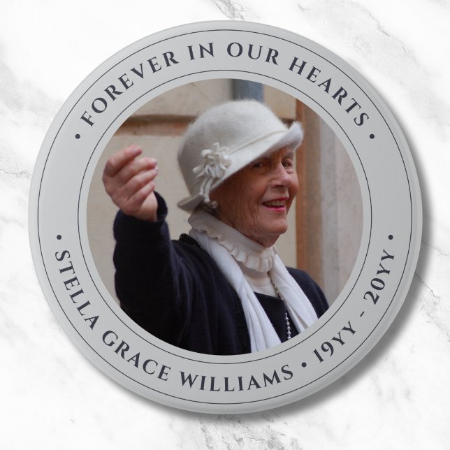 Foto-Gedenk-Tribut Button (Photo Memorial Button)
