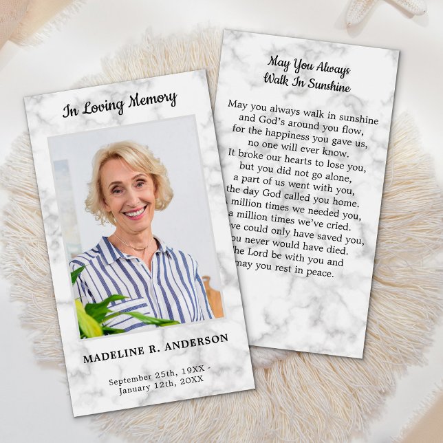 Foto Gedenkkarte Beileid Beerdigung Gebetskarte (Von Creator hochgeladen)