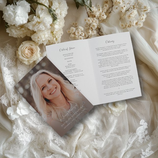 Foto-Gedenkprogramm zur Beerdigung von Beileid (This simple, yet elegant, program will help you express your love for your loved one.)