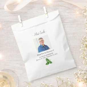 Foto-Gedenkstätte Mintesamen Beerdigung Geschenktütchen