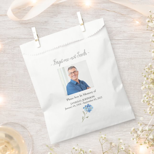 Foto Gedenkstätte Vergessen Sie mir nicht Samen Be Geschenktütchen (Ausgeschnitten)