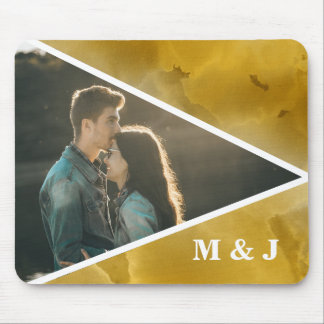 Foto Gelbe Initialen Mousepad