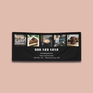 Foto Geschäft Logo Minimalistisch Schwarz Banner