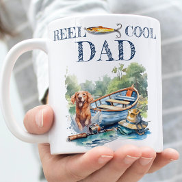 Foto Geschenk für Vater Angeln Geburtstag Kaffeetasse