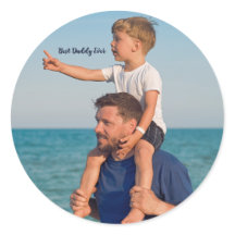 Foto-Geschenke für Papa Aufkleber