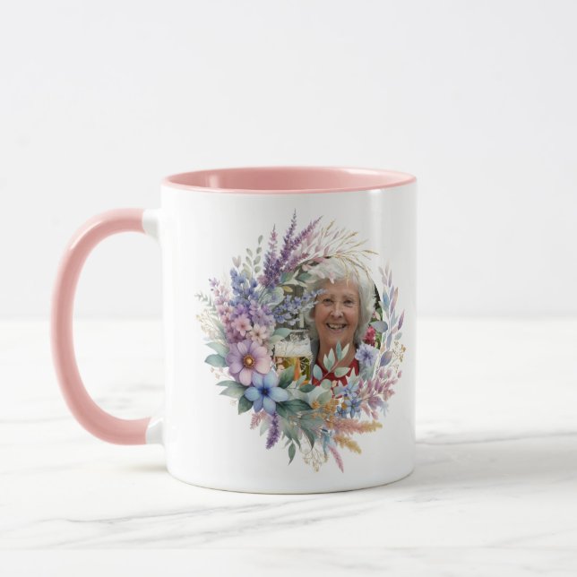 FOTO gibt Müttern Geburtstag Blumenbester Tag MAMA Tasse (Links)