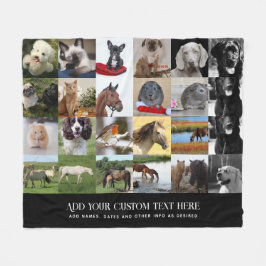FOTO GIFTS MAMA VATER GRANDPA GRANDMA PETS FREUNDE FLEECEDECKE