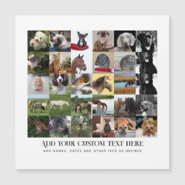 FOTO GIFTS MAMA VATER GRANDPA GRANDMA PETS FREUNDE MAGNETEINLADUNG
