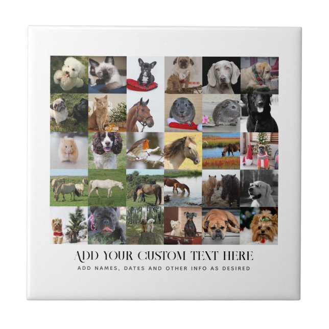 FOTO GIFTS VORLAGEN FAMILIENFREUNDE PETS CUSTOM FLIESE (Vorderseite)