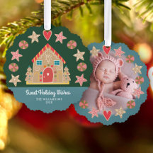 Foto Gingerbrot Sweet Holiday wünscht Green Blue