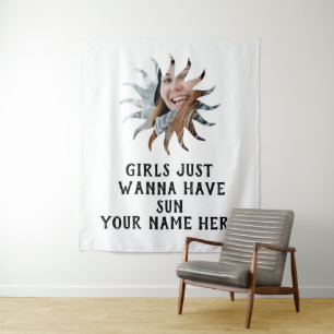 Foto Girls wollen Sonne haben Wandteppich