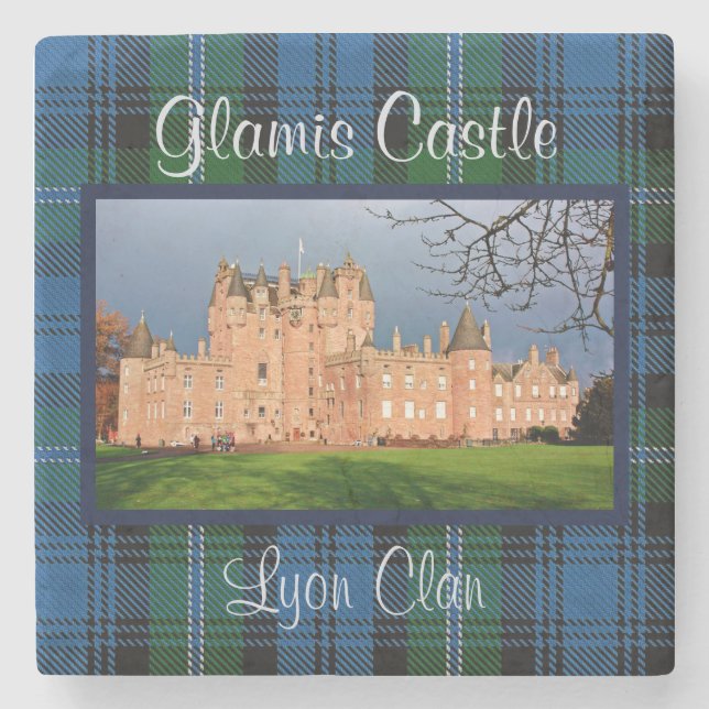 Foto Glamis Castle Schottland - Lyon Familienerbe Steinuntersetzer (Vorderseite)