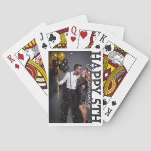 Foto Glückliches 5. Jubiläum Spielkarte Persona