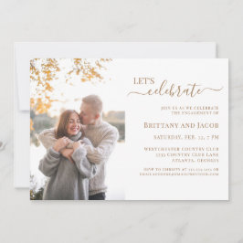 Foto Gold Wedding Party Einladung