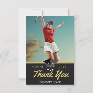 Foto Golf gratulieren Abschluss Dankeskarte