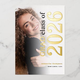 Foto Grad 2025 Gold Real Foil Ankündigung