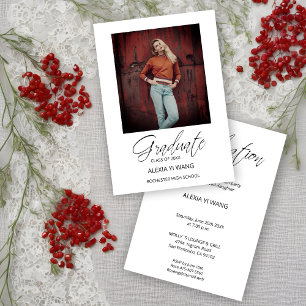 Foto Grad Whimsical Modern Calligraphy Abschluss